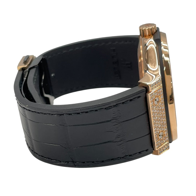 ウブロ HUBLOT クラシックフュージョン クラシコ ウルトラシン トゥールビヨン キングゴールド ダイヤモンド 505.OX.0180.LR.0904 グレー K18YG メンズ 腕時計