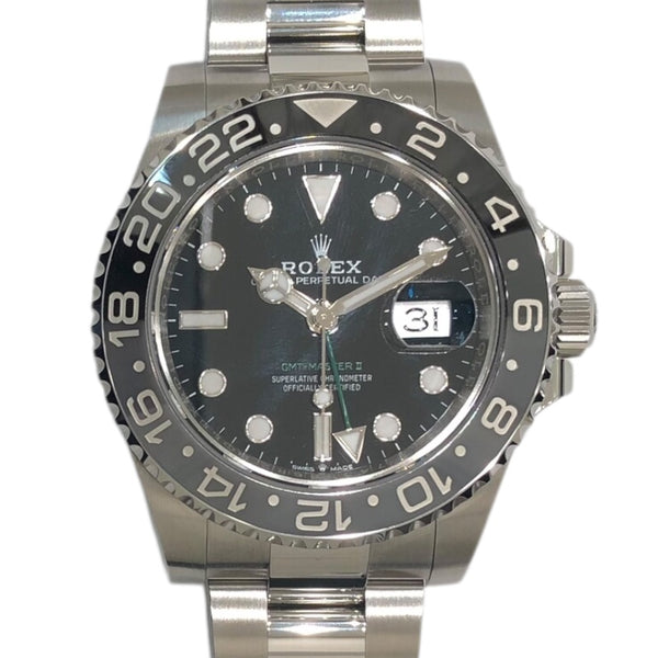 ロレックス ROLEX GMTマスター２ 126710GRNR ブラック SS　ステンレススチール メンズ 腕時計