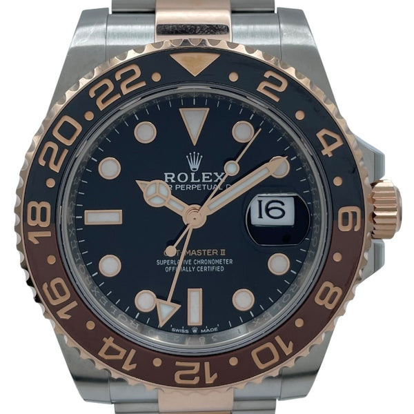 ロレックス ROLEX GMTマスター2 126711CHNR ブラック PG/SS 自動巻き メンズ 腕時計