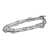 エルメス HERMES シェーヌダンクル　ファランドール　ロングネックレス シルバー Ag925 ジュエリー