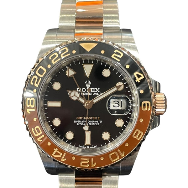 ロレックス ROLEX GMTマスターⅡ 126711CHNR ブラック SS メンズ 腕時計