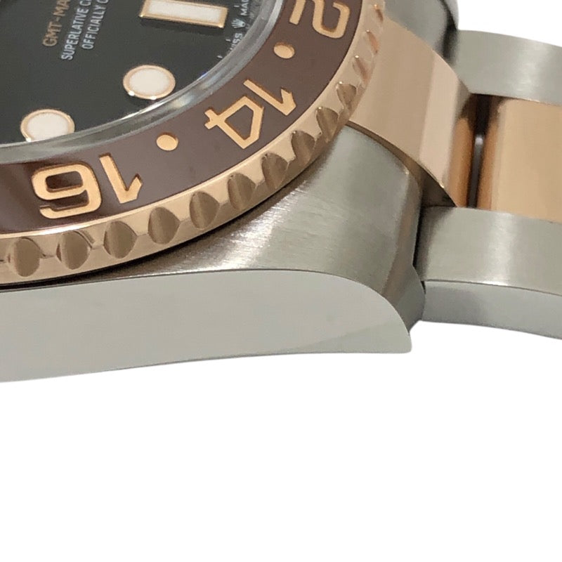 ロレックス ROLEX GMTマスター２ ランダムシリアル 126711CHNR ブラック SS/K18PG メンズ 腕時計