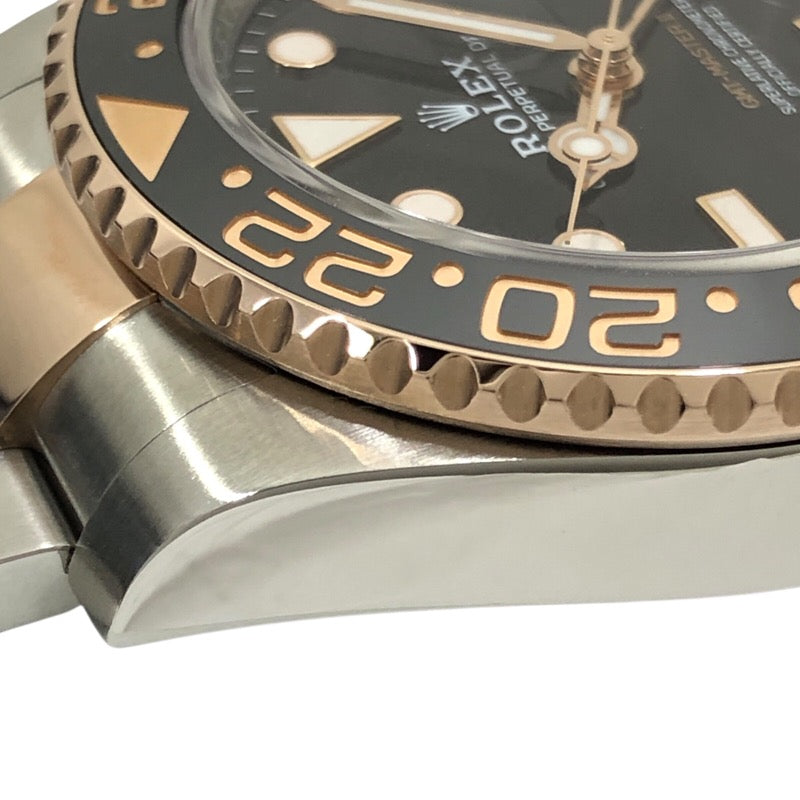 ロレックス ROLEX GMTマスター２ ランダムシリアル 126711CHNR ブラック SS/K18PG メンズ 腕時計