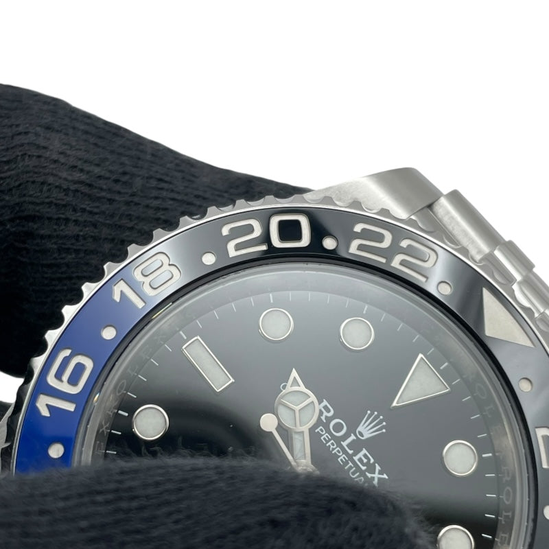 ロレックス ROLEX GMTマスター2 126710BLNR ブラック SS メンズ 腕時計