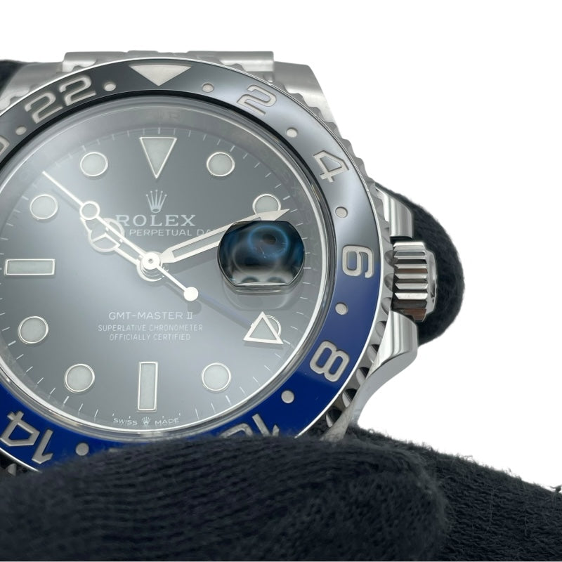 ロレックス ROLEX GMTマスター2 126710BLNR ブラック SS メンズ 腕時計