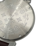 ルイ・ヴィトン LOUIS VUITTON タンブール クロノグラフ Q1121 ブラウン SS 自動巻き メンズ 腕時計