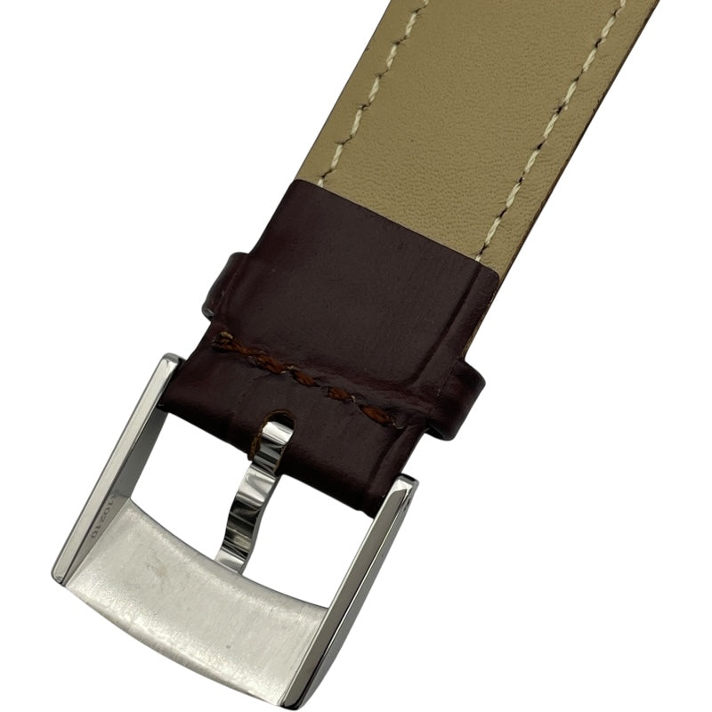 ルイ・ヴィトン LOUIS VUITTON タンブール クロノグラフ Q1121 ブラウン SS 自動巻き メンズ 腕時計