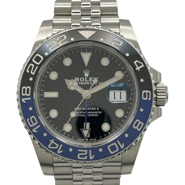 ロレックス ROLEX GMTマスター2 126710BLNR ブラック SS メンズ 腕時計
