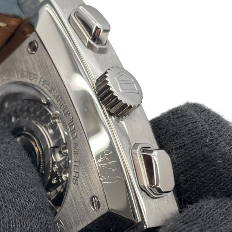 タグ・ホイヤー TAG HEUER モナコキャリバー12クロノグラフ CAW2111 ブルー SS メンズ 腕時計