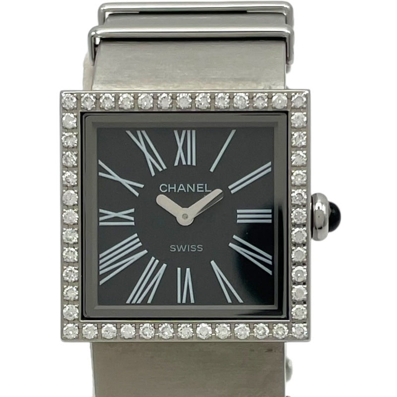 シャネル CHANEL マドモアゼル H0875 ブラック SS クオーツ レディース 腕時計