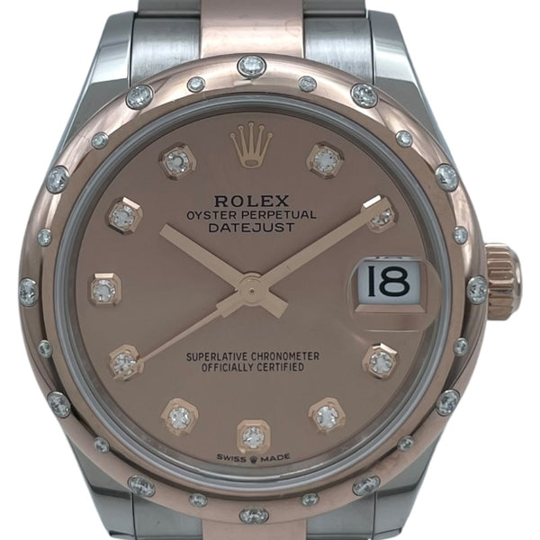 ロレックス ROLEX デイトジャスト31 ロゼカラー 278341RBR ピンク K18PG/SS 自動巻き レディース 腕時計