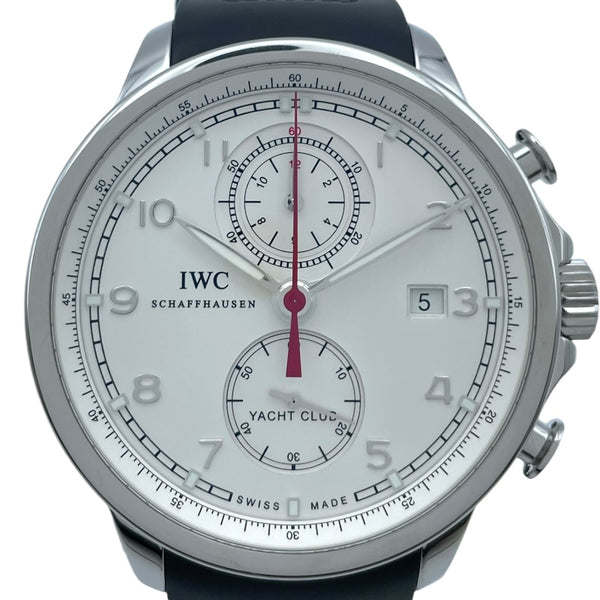 インターナショナルウォッチカンパニー IWC ポルトキーゼ ヨットクラブ クロノグラフ IW390211 ホワイト SS 自動巻き メンズ 腕時計