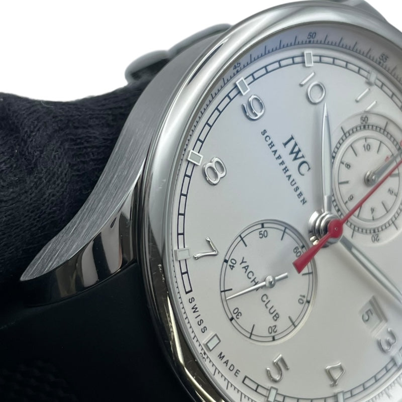 インターナショナルウォッチカンパニー IWC ポルトキーゼ ヨットクラブ クロノグラフ IW390211 ホワイト SS 自動巻き メンズ 腕時計