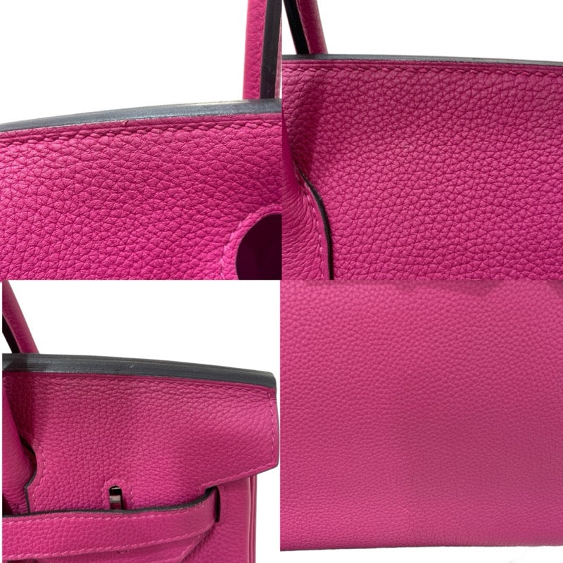 エルメス HERMES バーキン30 Y刻 ローズパープル シルバー金具 トゴ レディース ハンドバッグ