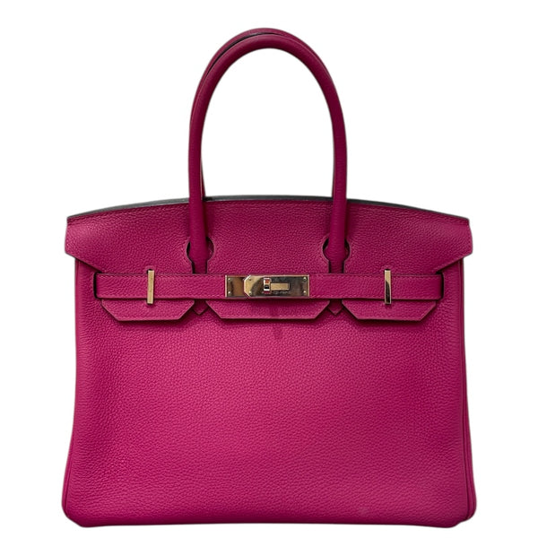 エルメス HERMES バーキン30 Y刻 ローズパープル シルバー金具 トゴ レディース ハンドバッグ