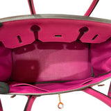 エルメス HERMES バーキン30 Y刻 ローズパープル シルバー金具 トゴ レディース ハンドバッグ