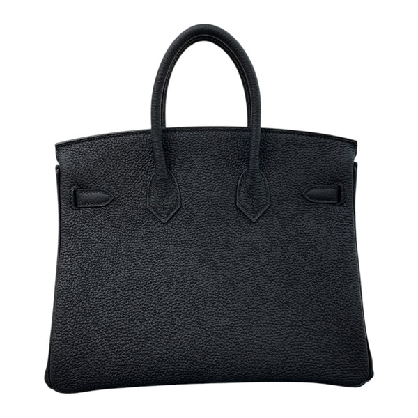 エルメス HERMES バーキン25 K刻 ブラック マットシルバー金具 トゴ レディース ハンドバッグ