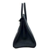 エルメス HERMES バーキン25 K刻 ブラック マットシルバー金具 トゴ レディース ハンドバッグ