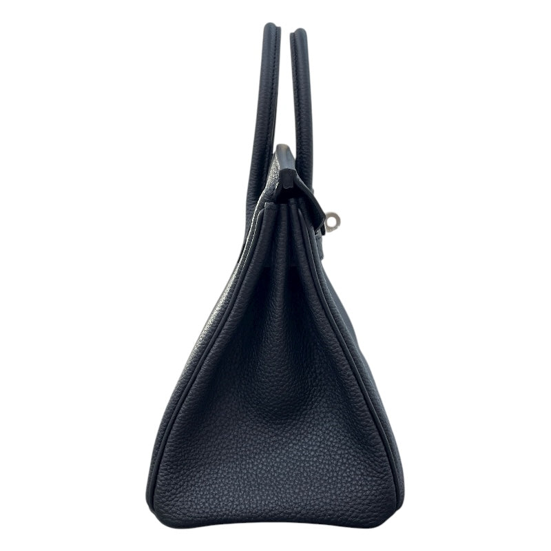 エルメス HERMES バーキン25 K刻 ブラック マットシルバー金具 トゴ レディース ハンドバッグ