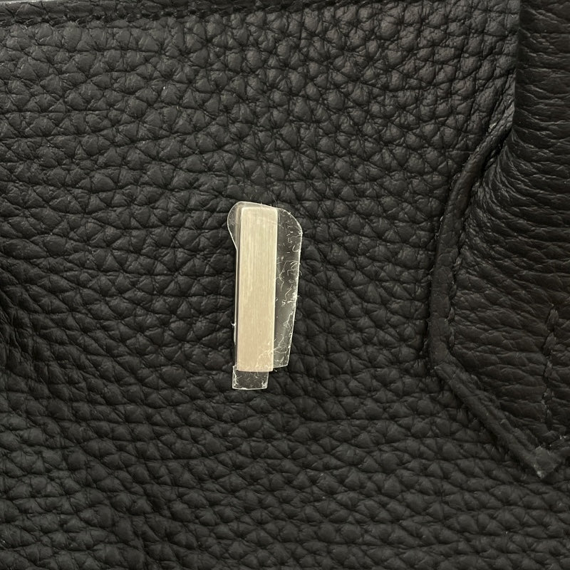 エルメス HERMES バーキン25 K刻 ブラック マットシルバー金具 トゴ レディース ハンドバッグ