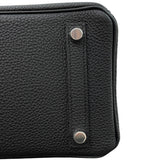 エルメス HERMES バーキン25 K刻 ブラック マットシルバー金具 トゴ レディース ハンドバッグ