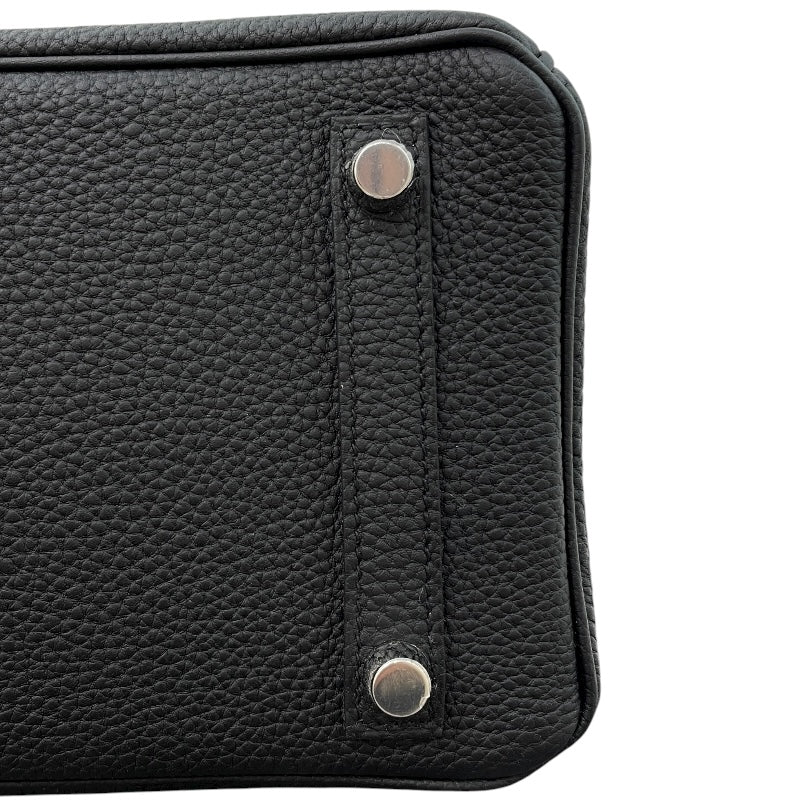 エルメス HERMES バーキン25 K刻 ブラック マットシルバー金具 トゴ レディース ハンドバッグ
