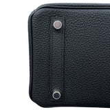 エルメス HERMES バーキン25 K刻 ブラック マットシルバー金具 トゴ レディース ハンドバッグ