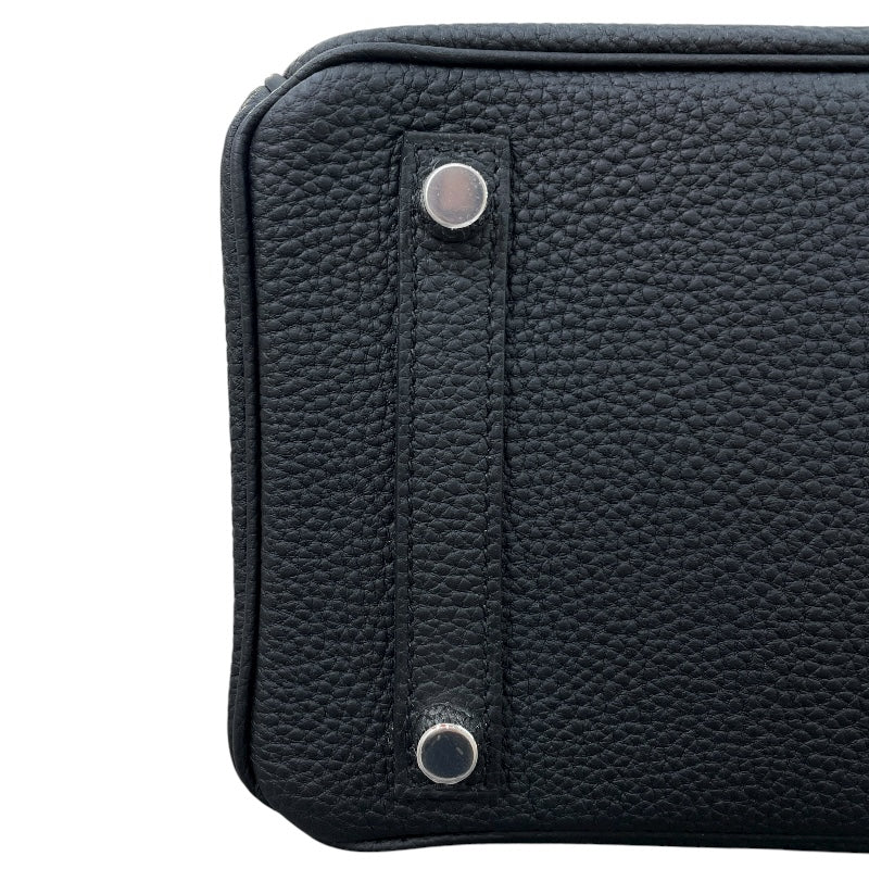エルメス HERMES バーキン25 K刻 ブラック マットシルバー金具 トゴ レディース ハンドバッグ