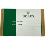 ロレックス ROLEX デイトナ 116508 グリーン K18YG 自動巻き メンズ 腕時計