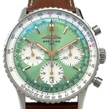 ブライトリング BREITLING ナビタイマー B01 クロノグラフ AB0139 グリーン SS 自動巻き メンズ 腕時計