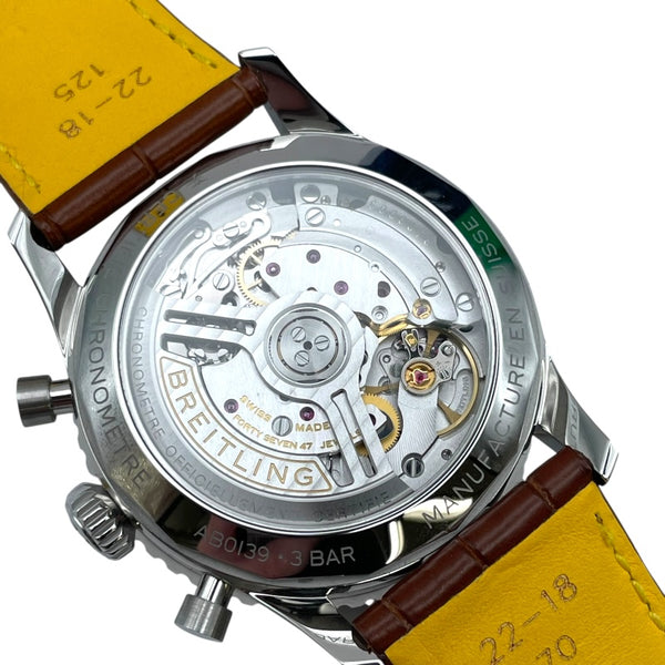 ブライトリング BREITLING ナビタイマー B01 クロノグラフ AB0139 グリーン SS 自動巻き メンズ 腕時計