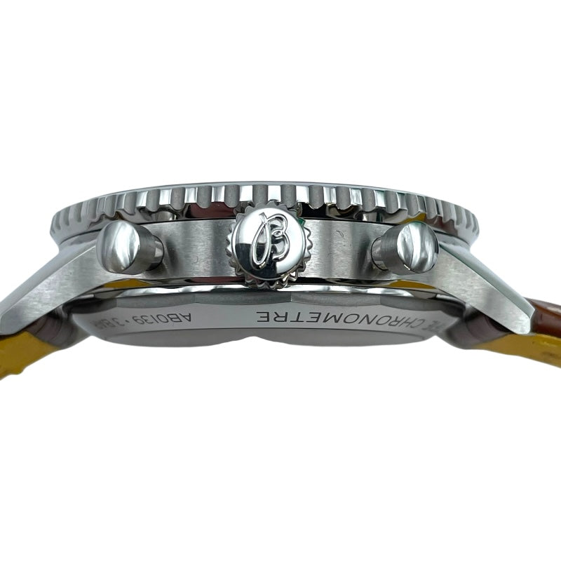 ブライトリング BREITLING ナビタイマー B01 クロノグラフ AB0139 グリーン SS 自動巻き メンズ 腕時計