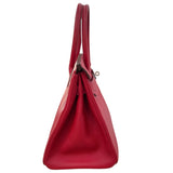 エルメス HERMES バーキン30 □R刻印 ルージュアザック シルバー金具 エプソン レディース ハンドバッグ