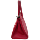 エルメス HERMES バーキン30 □R刻印 ルージュアザック シルバー金具 エプソン レディース ハンドバッグ