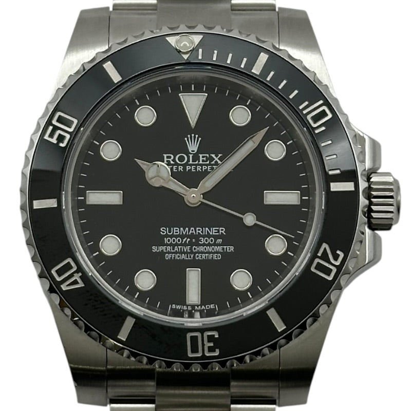 ロレックス ROLEX サブマリーナ ノンデイト 114060 ブラック ステンレススチール 自動巻き メンズ 腕時計