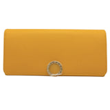 ブルガリ BVLGARI ブルガリブルガリロングウォレット 293184 イエロー　シルバー金具 レザー ユニセックス 長財布