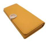 ブルガリ BVLGARI ブルガリブルガリロングウォレット 293184 イエロー　シルバー金具 レザー ユニセックス 長財布