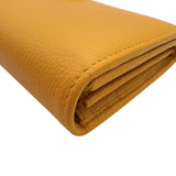 ブルガリ BVLGARI ブルガリブルガリロングウォレット 293184 イエロー　シルバー金具 レザー ユニセックス 長財布