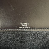 エルメス HERMES ケリー･デベッシュクラッチ W刻印 ブラック/シルバー金具 ボックスカーフ メンズ クラッチバッグ