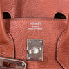 エルメス HERMES バーキン25 ヴェルソ Z刻印 キューイブル・ベージュ系/ シルバー金具 トリヨンノビーヨ レディース ハンドバッグ