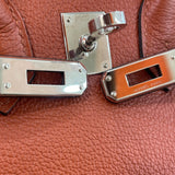 エルメス HERMES バーキン25 ヴェルソ Z刻印 キューイブル・ベージュ系/ シルバー金具 トリヨンノビーヨ レディース ハンドバッグ