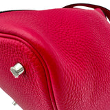エルメス HERMES ピコタンロック MM Z刻印 ルージュセリエ/フランボワーズ シルバー金具 トリヨン レディース ハンドバッグ