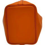 エルメス HERMES ピコタンロックミクロ N刻印 オレンジ シルバー金具 スィフト レディース ハンドバッグ