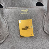 エルメス HERMES バーキン30 Z刻印 グリスエタン/ゴールド金具 トゴ レディース ハンドバッグ