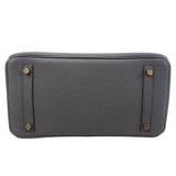 エルメス HERMES バーキン30 Z刻印 グリスエタン/ゴールド金具 トゴ レディース ハンドバッグ