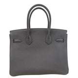 エルメス HERMES バーキン30 Z刻印 グリスエタン/ゴールド金具 トゴ レディース ハンドバッグ