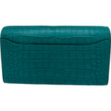 エルメス HERMES コンスタンストゥーゴー W刻印 ヴェールジェイド ゴールド金具 アリゲーターマット レディース 長財布