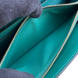 エルメス HERMES コンスタンストゥーゴー W刻印 ヴェールジェイド ゴールド金具 アリゲーターマット レディース 長財布