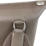 エルメス HERMES ヴィドポッシュ B刻印 エトゥープ・シルバー金具 トゴ メンズ ハンドバッグ
