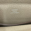 エルメス HERMES ヴィドポッシュ B刻印 エトゥープ・シルバー金具 トゴ メンズ ハンドバッグ